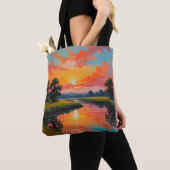 Sonnenuntergang am Fluss Tasche (Von Nahem)