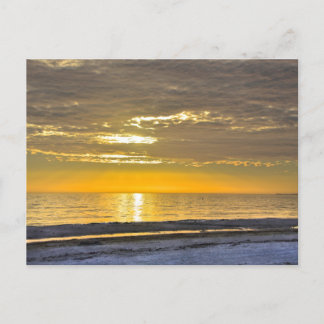 Sonnenuntergang am Fort Myers Beach, Florida Postkarte