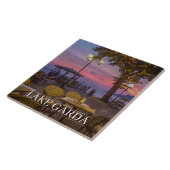 Sonnenuntergang am Gardasee Keramik Fliesen (Seite)