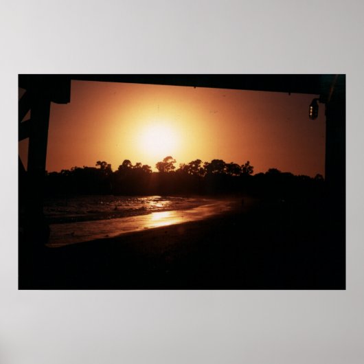 Sonnenuntergang am goleta Strand, Santa barbara ca Poster (Vorne)