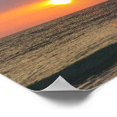 Sonnenuntergang am Golf von Mexiko Poster (Ecke)