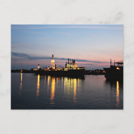 Sonnenuntergang am Golf von Mexiko Postkarte