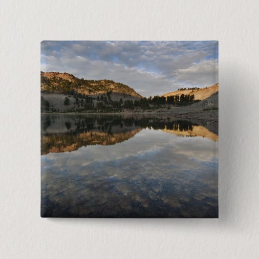Sonnenuntergang am Helensee, Lassen Button (Vorderseite)