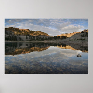 Sonnenuntergang am Helensee, Lassen Poster
