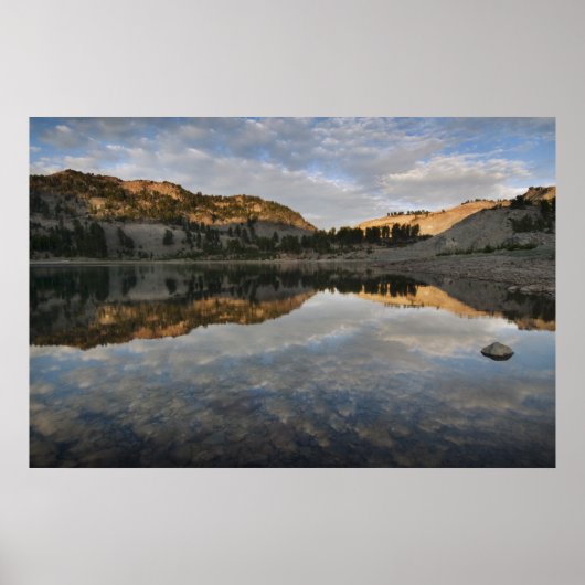 Sonnenuntergang am Helensee, Lassen Poster (Vorne)