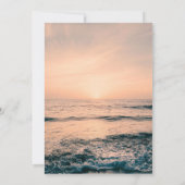 Sonnenuntergang am Horizont Einladung (Rückseite)