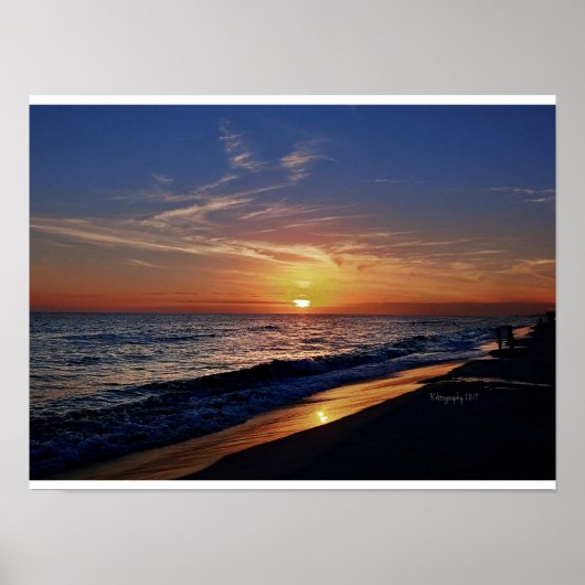 Sonnenuntergang am Laguna Beach Florida, Poster (Vorne)