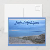 Sonnenuntergang am Lake Michigan Postkarte (Vorne/Hinten)