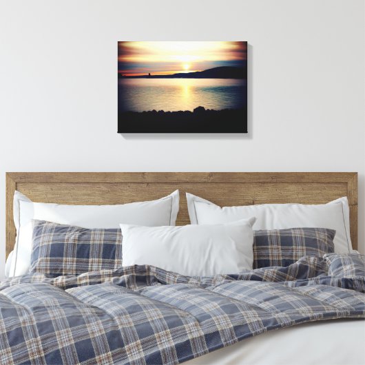 Sonnenuntergang am Lake Superior | Leinwanddruck (Insitu (Schlafzimmer))