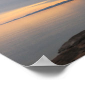 Sonnenuntergang am Lake Superior Poster (Ecke)