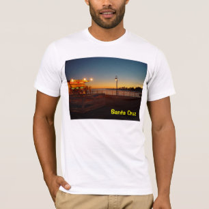 Sonnenuntergang am Leuchtturm in Santa Cruz - T - T-Shirt