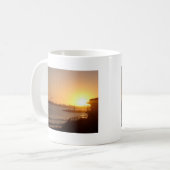 Sonnenuntergang am Leuchtturm Kaffeetasse (Vorderseite Links)