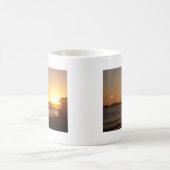 Sonnenuntergang am Leuchtturm Kaffeetasse (Mittel)