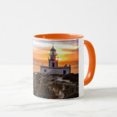 Sonnenuntergang am Leuchtturm Tasse (VorderseiteRechts)