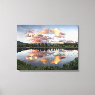 Sonnenuntergang am Little Molas Lake - Colorado Leinwanddruck