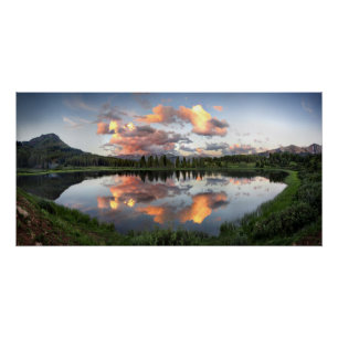 Sonnenuntergang am Little Molas Lake - Colorado Poster