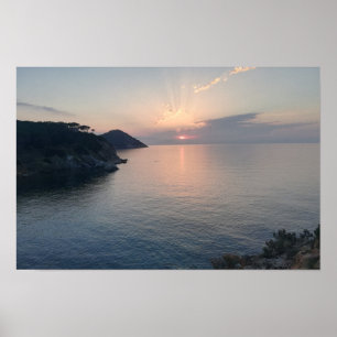 Sonnenuntergang am Meer Coastal Sonnenuntergang Poster
