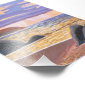 Sonnenuntergang am Meer Fotodruck (Ecke)