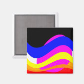 Sonnenuntergang am Meer Magnet (Vorderseite/Rückseite)