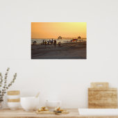 Sonnenuntergang am Meer Poster (Küche)