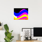 Sonnenuntergang am Meer Poster (Heimbüro)