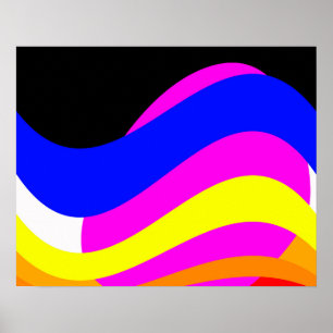 Sonnenuntergang am Meer Poster