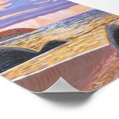 Sonnenuntergang am Meer Poster (Ecke)