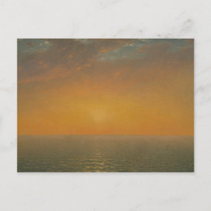 Sonnenuntergang am Meer Postkarte