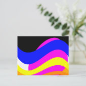 Sonnenuntergang am Meer Postkarte (Stehend Vorderseite)