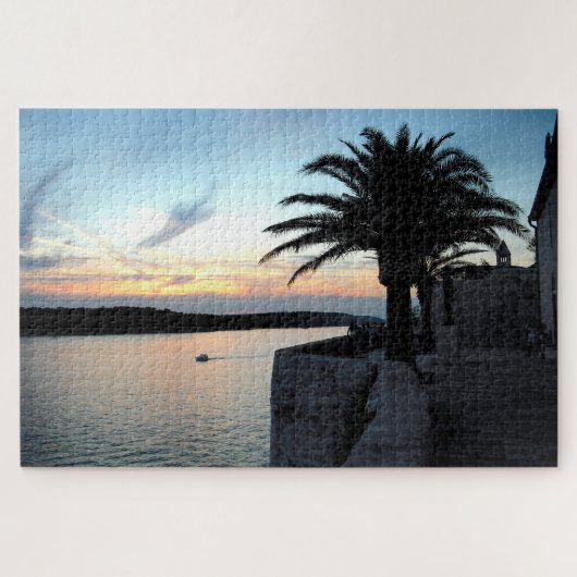 Sonnenuntergang am Meer Puzzle (Horizontal)