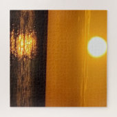 Sonnenuntergang am Meer Puzzle (Horizontal)