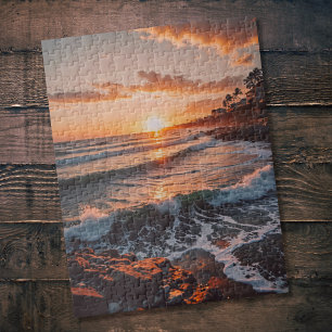 Sonnenuntergang am Meer Puzzle
