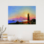 Sonnenuntergang am Meer, schöne Kunst von Ivan Aiv Poster (Küche)