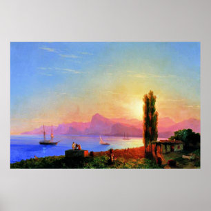 Sonnenuntergang am Meer, schöne Kunst von Ivan Aiv Poster
