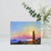 Sonnenuntergang am Meer, schöne Kunst von Ivan Aiv Postkarte (Stehend Vorderseite)