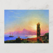 Sonnenuntergang am Meer, schöne Kunst von Ivan Aiv Postkarte (Vorderseite)