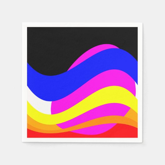 Sonnenuntergang am Meer Serviette (Vorderseite)