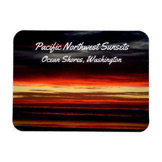 Sonnenuntergang am Meer, WA-Foto Magnet