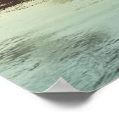 Sonnenuntergang am Meeresufer Poster (Ecke)