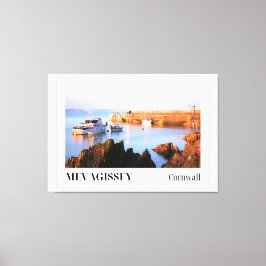 Sonnenuntergang am Mevagissey Harbour, Cornwall Leinwanddruck