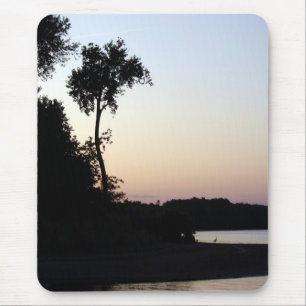 Sonnenuntergang am Mississippi River Mousepad