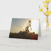 Sonnenuntergang am Morgen, Iowa Karte (Gelbe Blume)