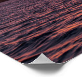 Sonnenuntergang am Morro Rock Poster (Ecke)