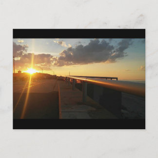 Sonnenuntergang am Nantasket Postkarte