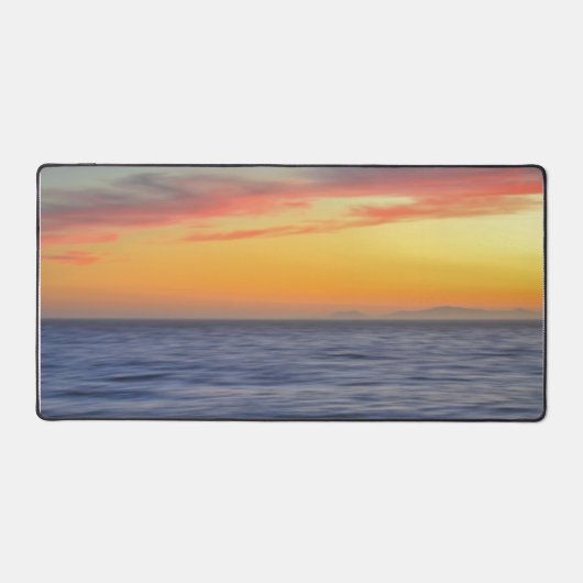 Sonnenuntergang am Ocean Beach Schreibtisch Mat Schreibtischunterlage (Vorderseite)