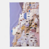 Sonnenuntergang am Öl, Santorini 2 Geschirrtuch (Vertikal)