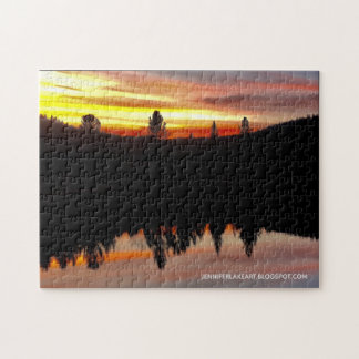 Sonnenuntergang am Olson Lake Puzzle