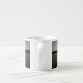 Sonnenuntergang am Onota See: Horizontal Espressotasse (Rückseite)