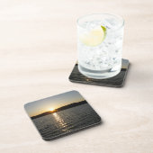 Sonnenuntergang am Onota See: Horizontal Getränkeuntersetzer (Rechte Seite)