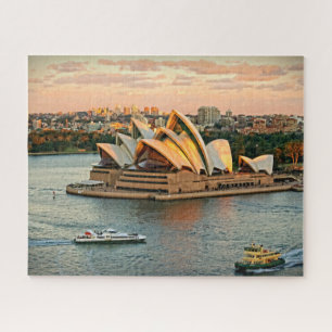 Sonnenuntergang am Opernhaus Sydney - 16x20 - 520  Puzzle
